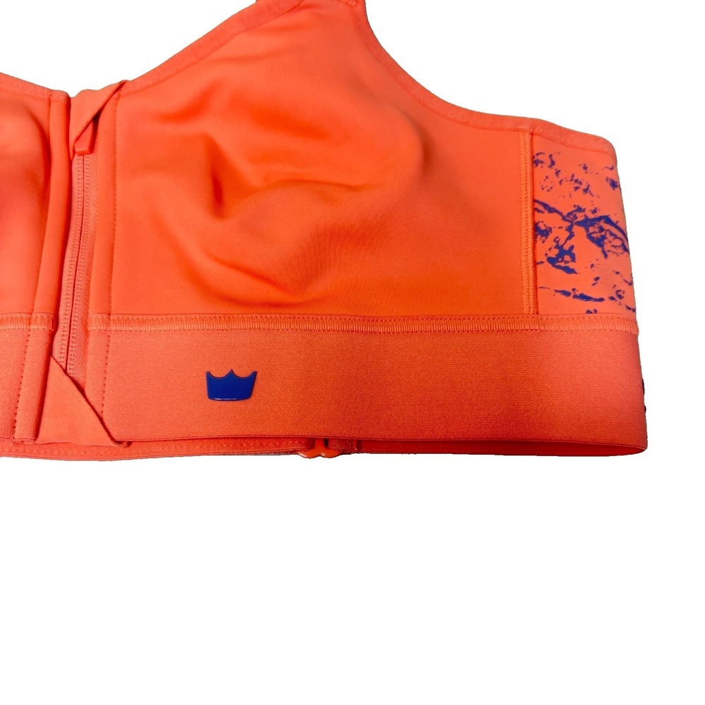 SHEFIT FLEX Orange Sports Bra Size 2Luxe Supportive Activewear Medium Impact - Picture 3 of 7